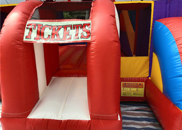 Funny city chirldren commercial inflatable bouncer house combo