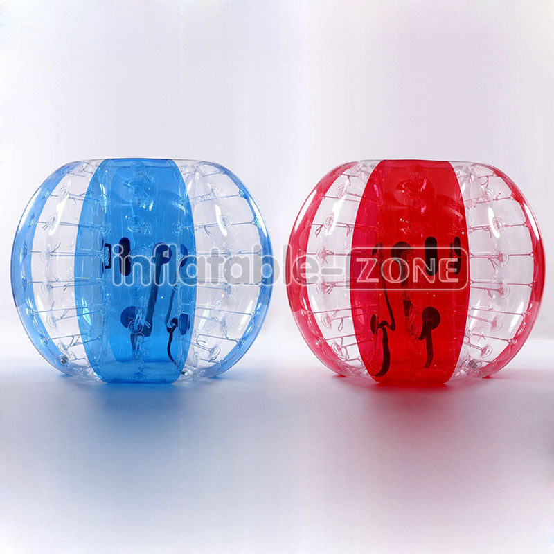 5 Red Flower, 5 Blue Flower 1.5M Bubble Soccer Ball For Team Game, 1 Air Pump