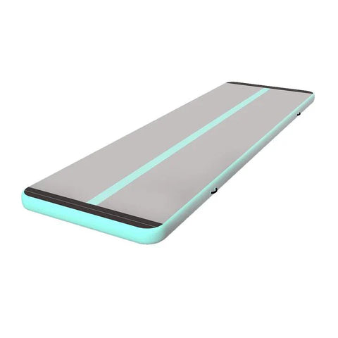 Mint Green Gray Air Tumble Mat Gymnastics Track