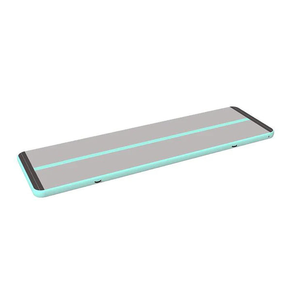 Mint Green Gray Air Tumble Mat Gymnastics Track