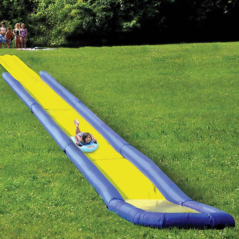 Inflatable World'S Longest Backyard Water Slide Summer Slip and Slide