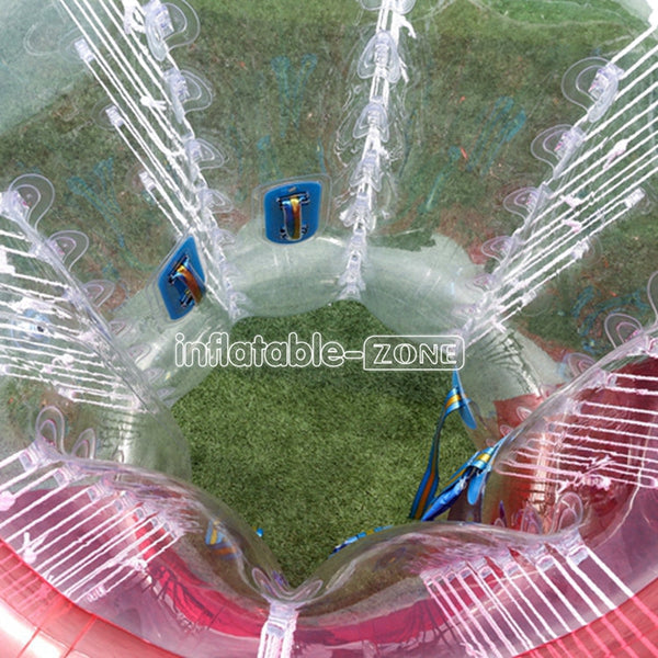 Hot Half Red Full Body Zorb Ball Game, 1.5M Inflatable Zorb