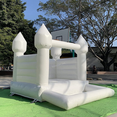 White Bounce House Castle Inflatable Wedding Bouncy Castle Jumping