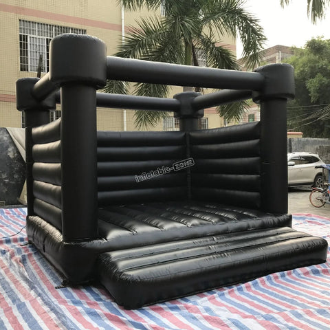 Black Wedding Bouncy Castle Inflatable Bounce House