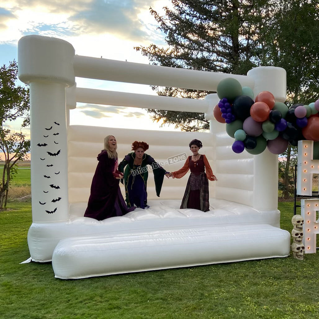 White Bounce House For Party