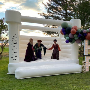 White Bounce House For Party
