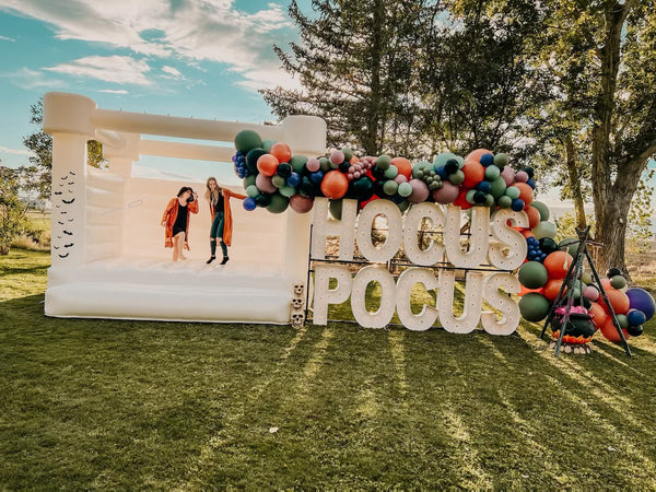 White Bounce House For Party