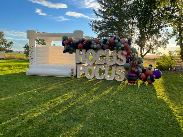 White Bounce House For Party