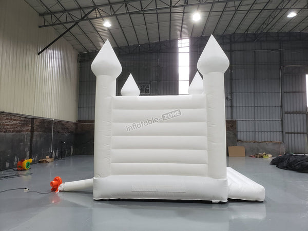 Inflatable White Jumper Bouncer Castle Jumping Bed Wedding Bouncy House