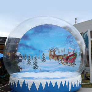 Inflatable Snow Globe For Yard Santa Snow Globe Inflatable Christmas Photo Booth Bubble Tent