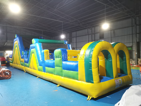 Inflatable Backyard Obstacle Course Slide Ninja Playgrounds Obstacle Course Bouncy Castle