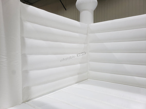 Inflatable White Jumper Bouncer Castle Jumping Bed Wedding Bouncy House