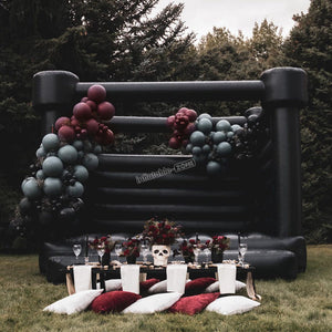 Black Wedding Bouncy Castle Bounce House For Party