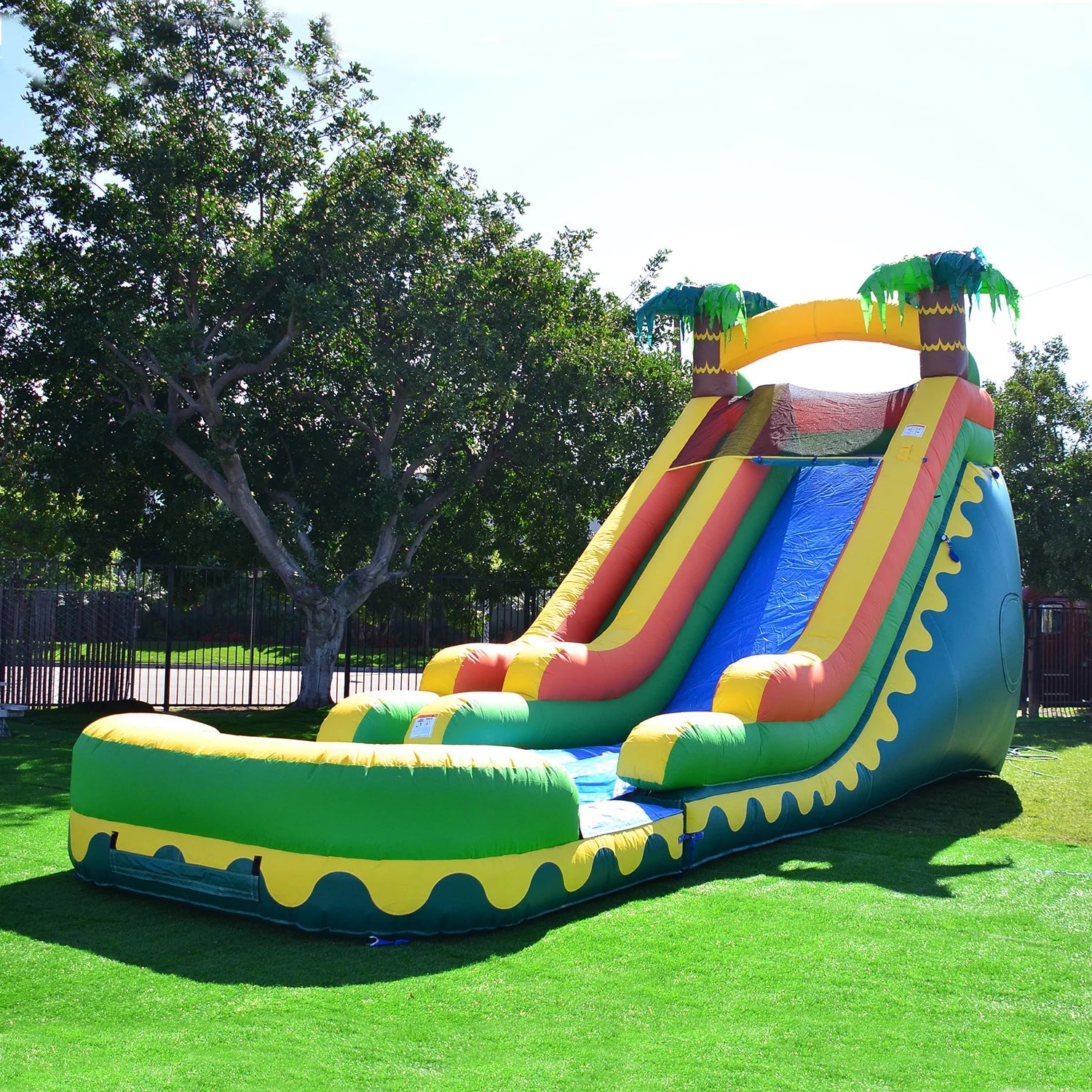 Bounce House With Water Slide And Slip N Slides Best Outdoor Water Slides For Backyard