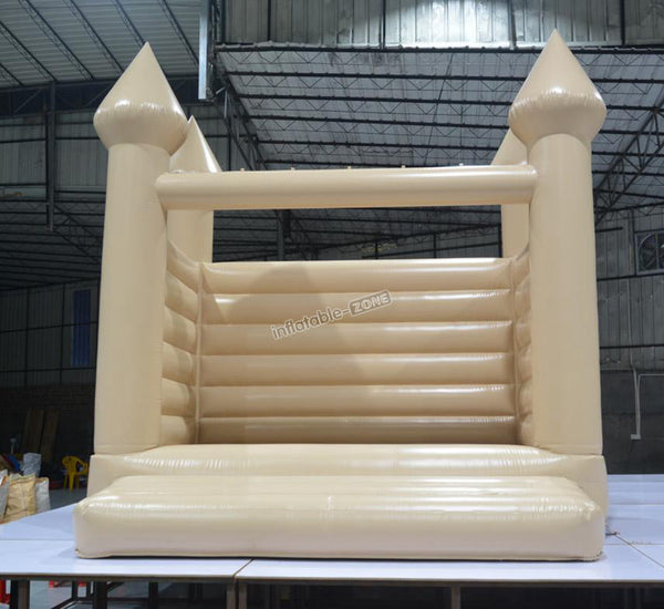 Peach Color Wedding Bounce House Romantic Bouncy Castle