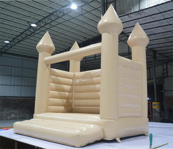 Peach Color Wedding Bounce House Romantic Bouncy Castle