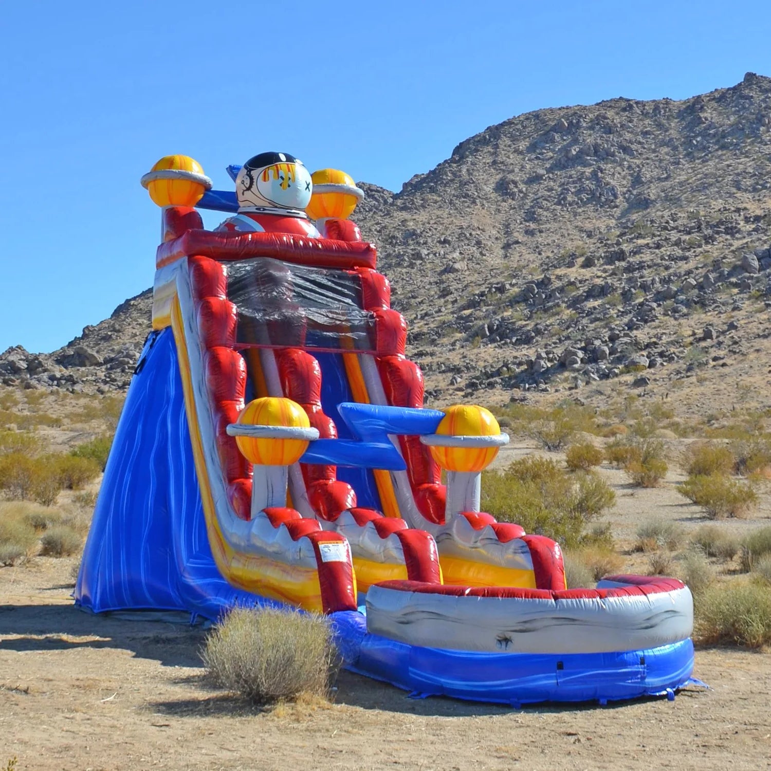 Orbit The Astronaut Inflatable Water Slide Fun Jump Waterslide Outdoor Blow Up Slide And Pool