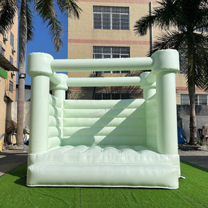 Pastel Green Wedding Bounce House