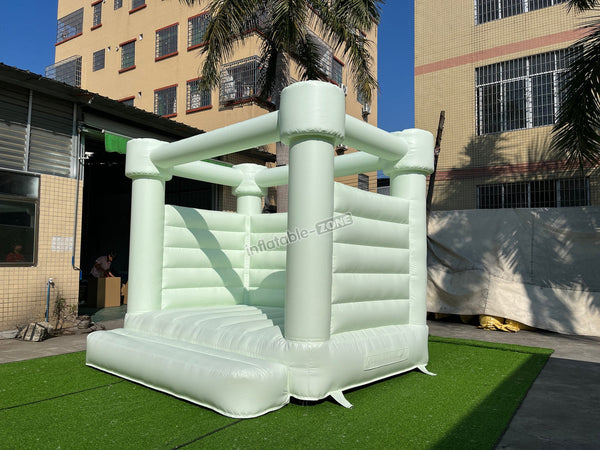 Pastel Green Wedding Bounce House