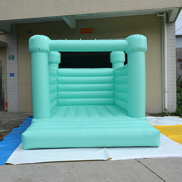 Mint Green Wedding Jumping Castle, Inflatable Wedding Bouncy Castle