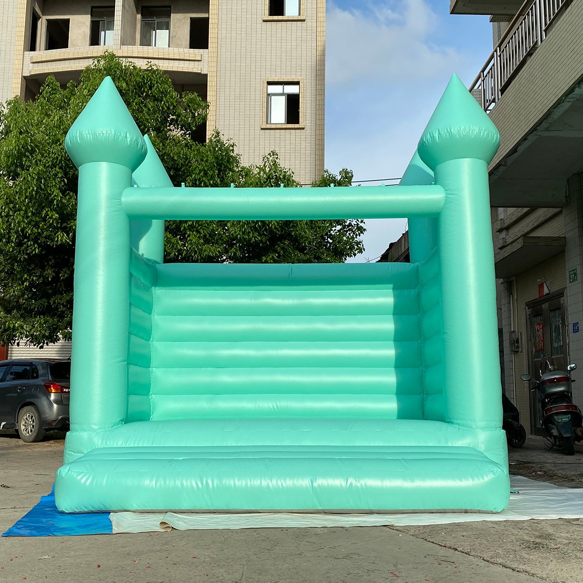 Outdoor White Bouncy Castle Wedding Jumping Bounce House