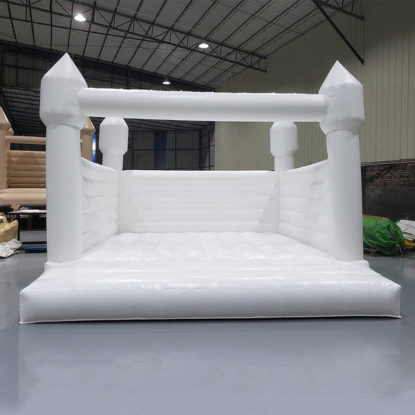 White Wedding Bounce House, Romantic White Bouncy Castle