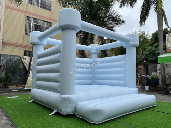 Pastel Blue Wedding Bouncy House