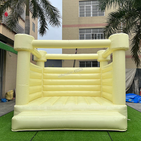 Pastel Yellow Wedding Jumping House