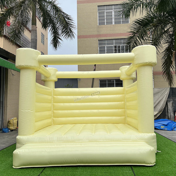 Pastel Yellow Wedding Jumping House