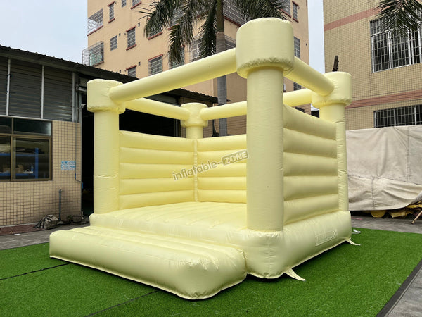 Pastel Yellow Wedding Jumping House