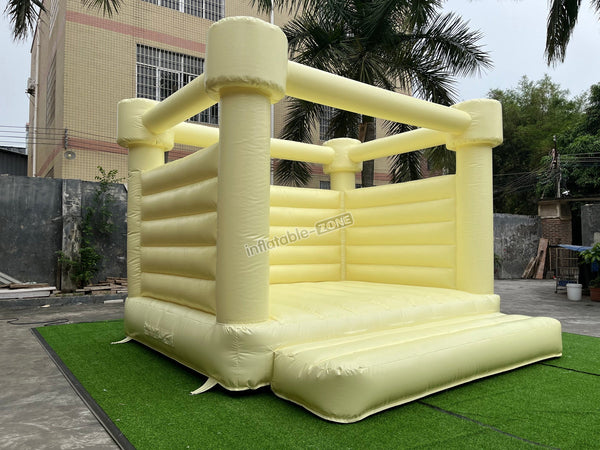 Pastel Yellow Wedding Jumping House