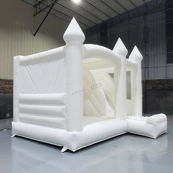 White Wedding Bouncy Castle, White Bouncy House For Wedding/Party