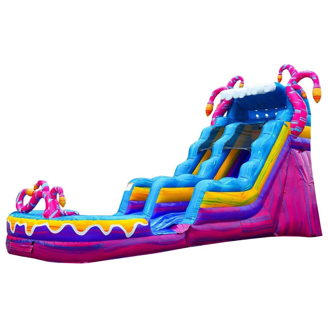 Mystery Jungle Commercial Grade Water Slide With Pool Large Water Inflatables Waterslides