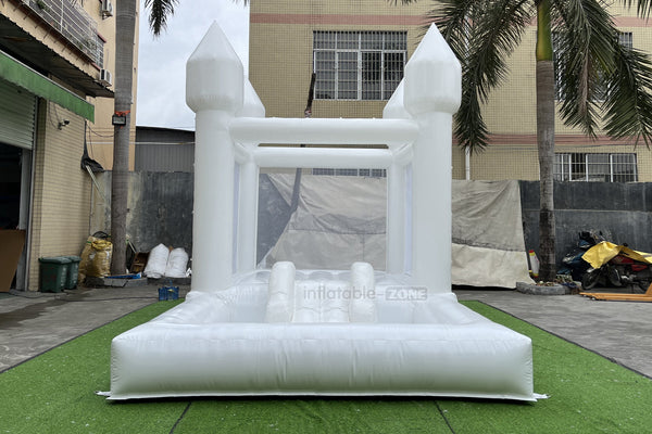 Small Jumpers Inflatable White Bounce House Combo Kids Party Bouncy Castle For Outdoor Party