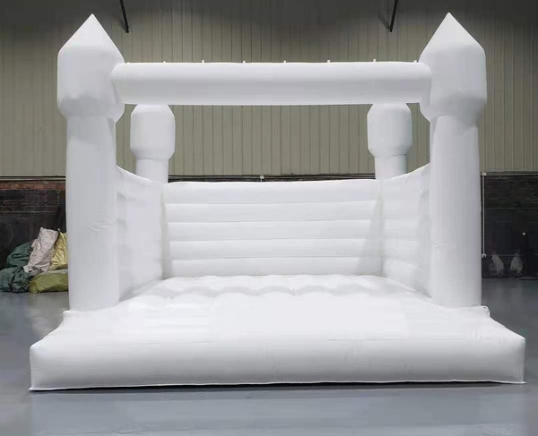 White Wedding Bounce House, Romantic White Bouncy Castle