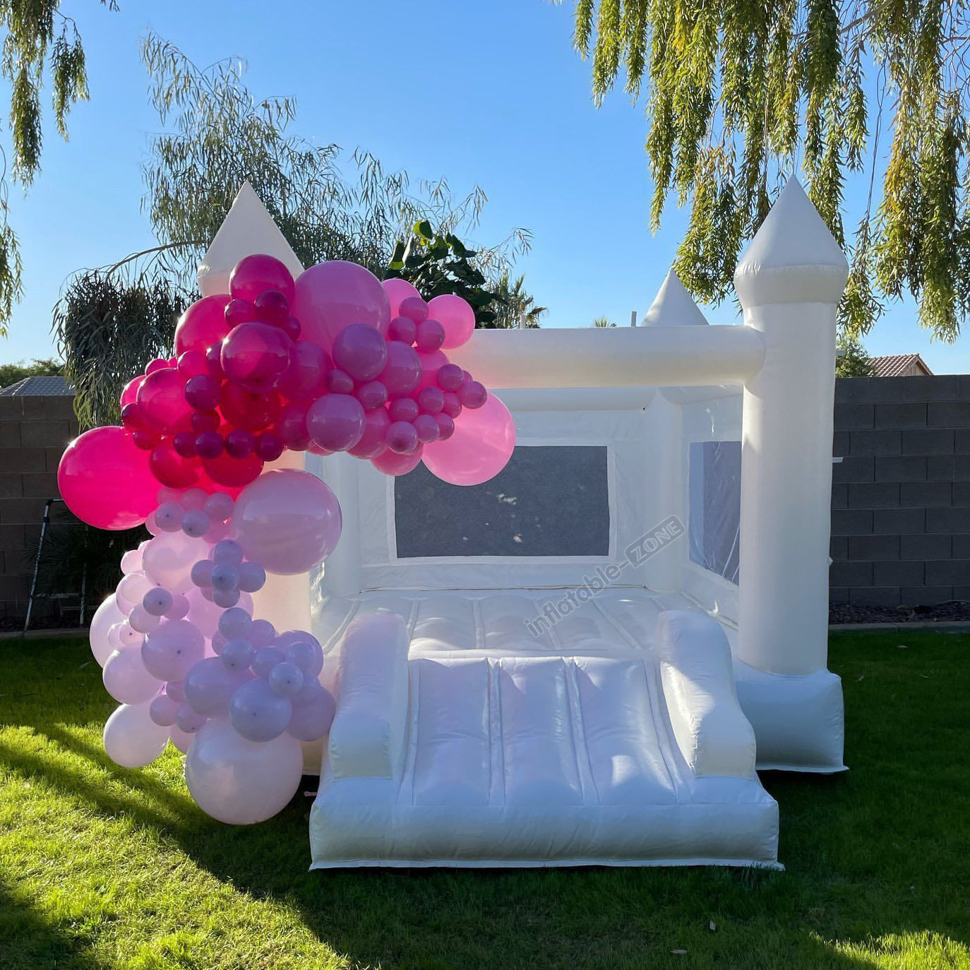 Popular White Bouncer Inflatable Wedding Bouncy Castle White Bounce House