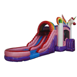 Unicorn Bouncy Castle Wet Dry Large Jumping Combo Bounce House Blowup Waterslide Inflatables
