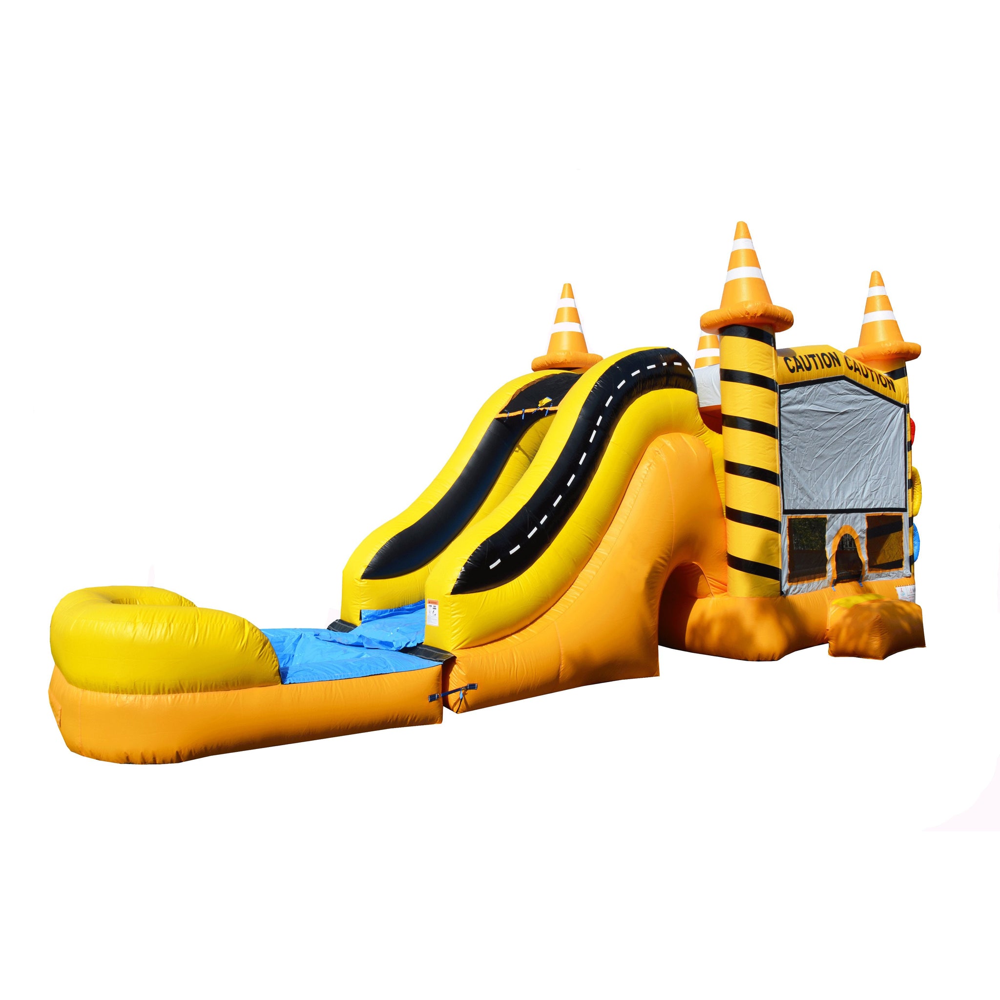 Construction Bounce House Slides Combo Outdoor Bouncy Castle Commercial Inflatables Fun Party