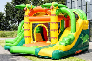 Jumpy House Bounce Fun Center Jungle Jump Inflatables Bouncy Castle With Slide Combo