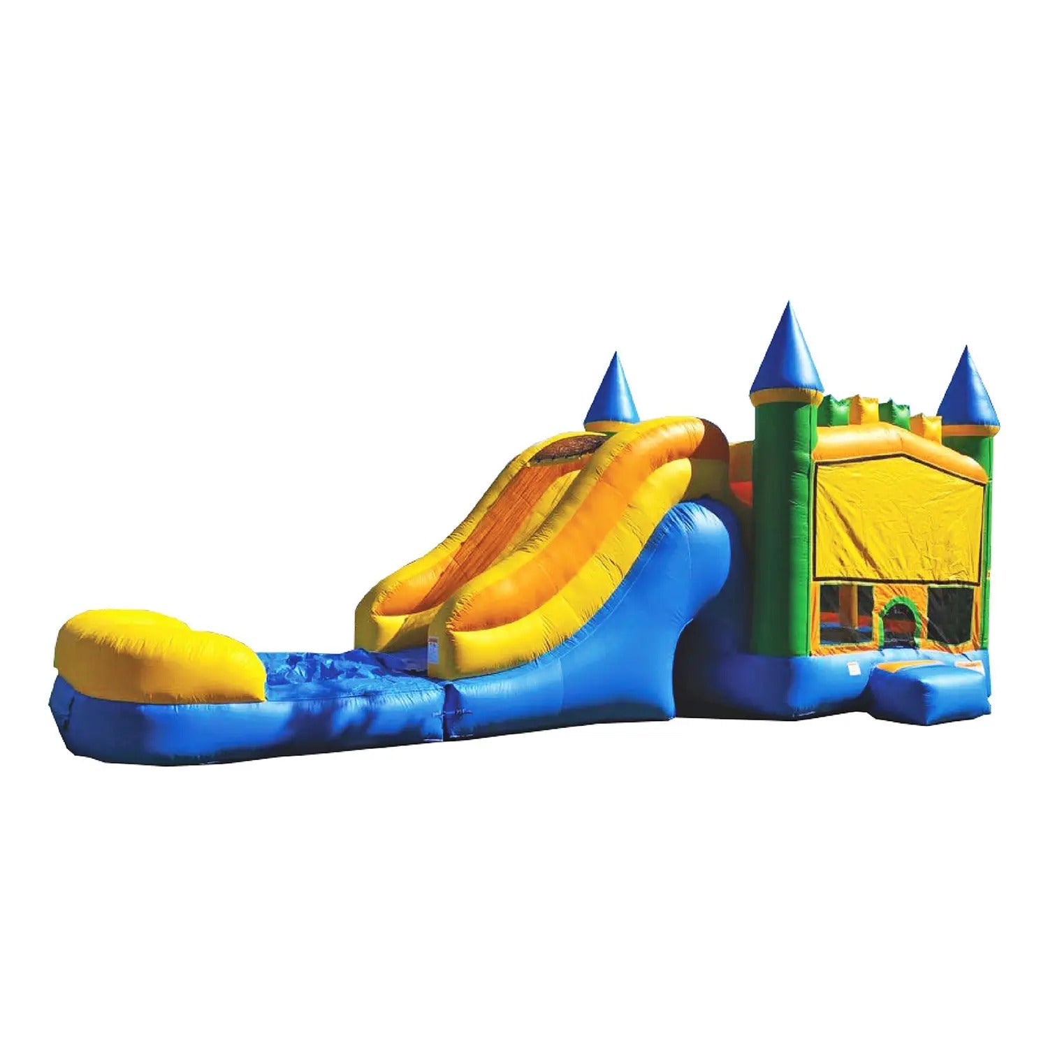 Large Bounce House Water Slide Combo Jump N Fun Inflatables Happy Hop Bouncy Castle