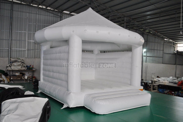 White Inflatable Castle Wedding Inflatable Bouncer Jumping Castle House