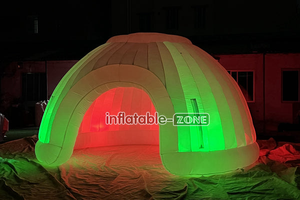 Dome Inflatable Party Tent Wedding Show Outdoor Event Inflatable Igloo Camping Tent With LED Lights