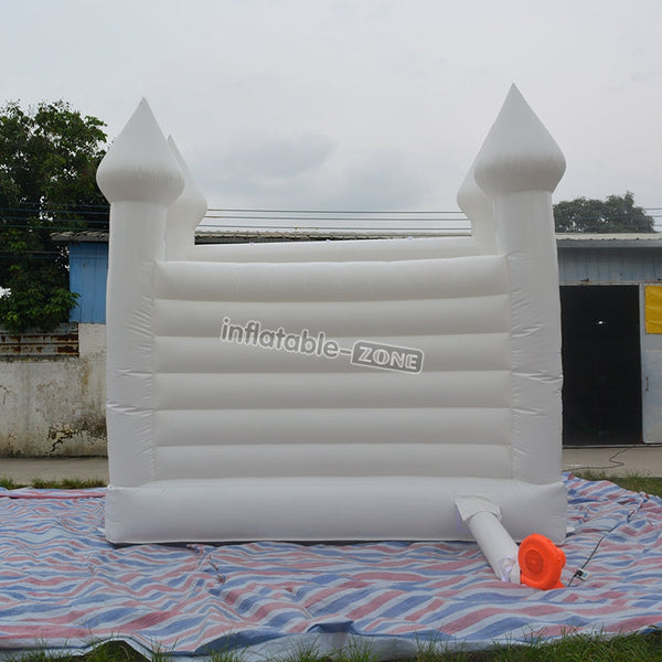 Free shipping small wedding jumping castle/white inflatable castle on sale