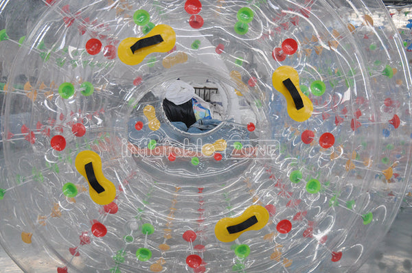 inflatable roller bubbles water rolling ball, water pool inflatable hamster roller wheel