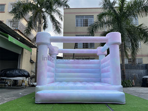 Party rental business  pastel bounce house Colorful  Inflatable Bouncy Castle