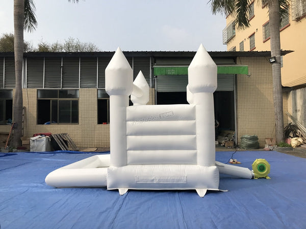 white bounce house with ball pit,white bounce house castle