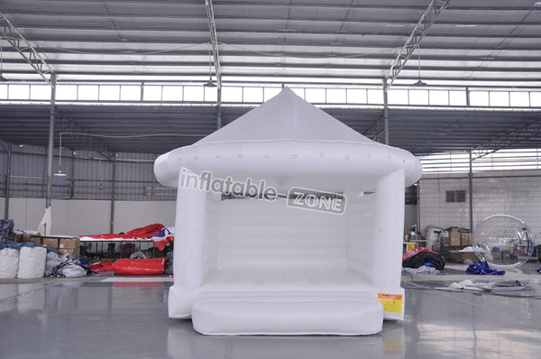 Commercial all white jumping wedding castle,outdoor rental inflatable wedding bouncy castle for wedding party