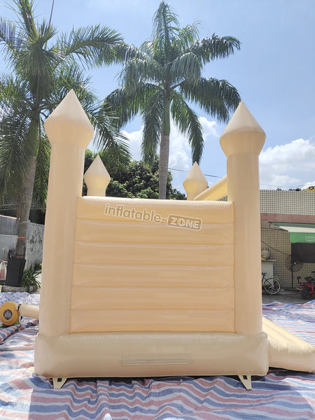 Beautiful wedding Nude bounce house, white bouncy castle for wedding