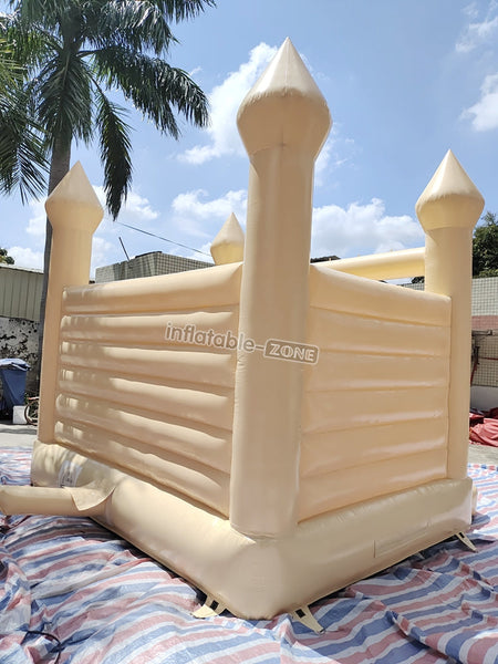 Beautiful wedding Nude bounce house, white bouncy castle for wedding