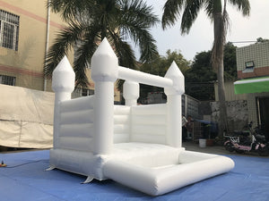 white bounce house with ball pit,white bounce house castle